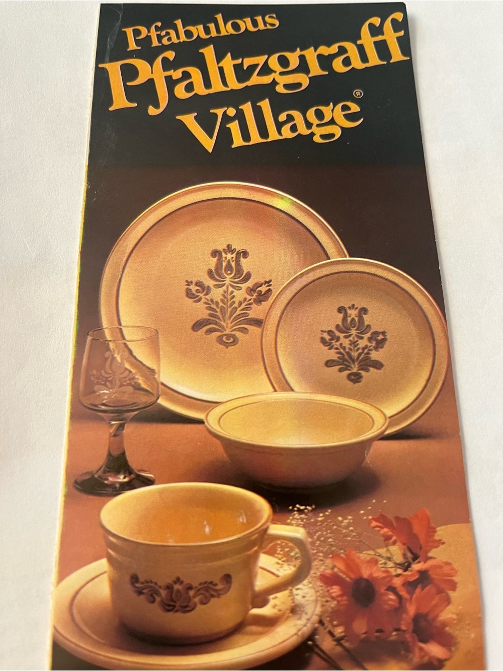 Pfaltzgraff Village Dinnerware Set in Gold and Brown